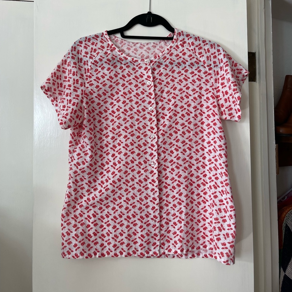 80s handmade cherry top